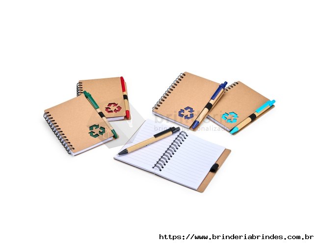 Caderno Ecolgico com Caneta 10,5x13 - BE08