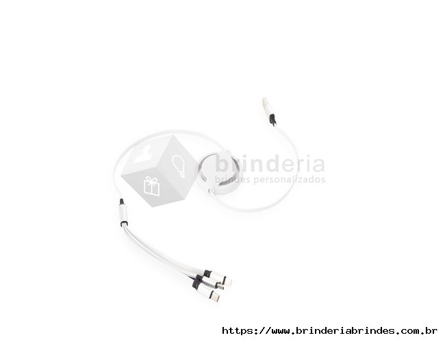 Cabo USB Retrátil 3 em 1 - TC11A