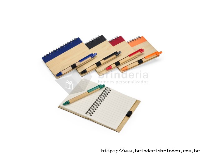 Caderno Ecolgico com Caneta 10,5x13,5 - BE02B