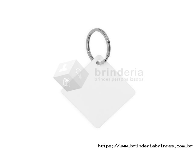 Chaveiro Acrílico Quadrado - CH26