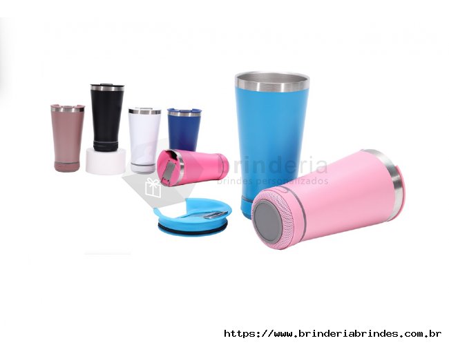 Copo Trmico 400ml com Caixa de Som - COT27C