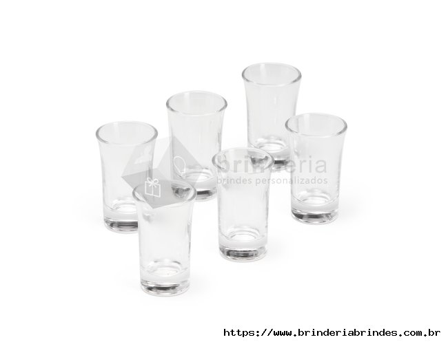Kit Copo Vidro 50ml 6 Peas - COV05