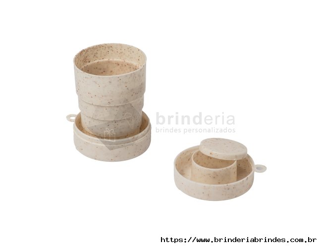 Copo Retr�til Fibra de Arroz 200ml - COP04Z