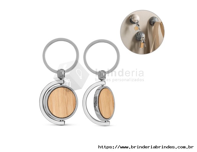 Chaveiro Metal Bambu - CH40B