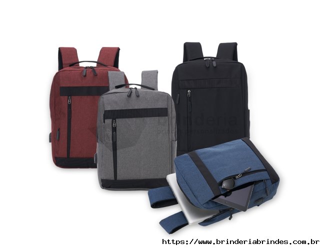 Mochila de Nylon USB 18L - MC32A