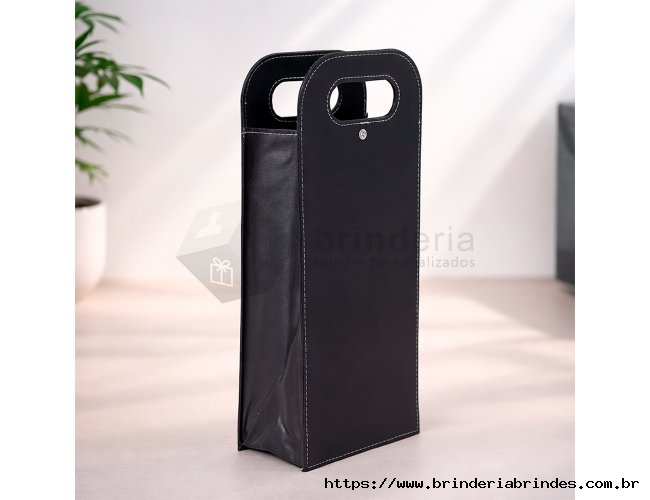 Porta-Vinho Duplo Couro Sintético - KV04D