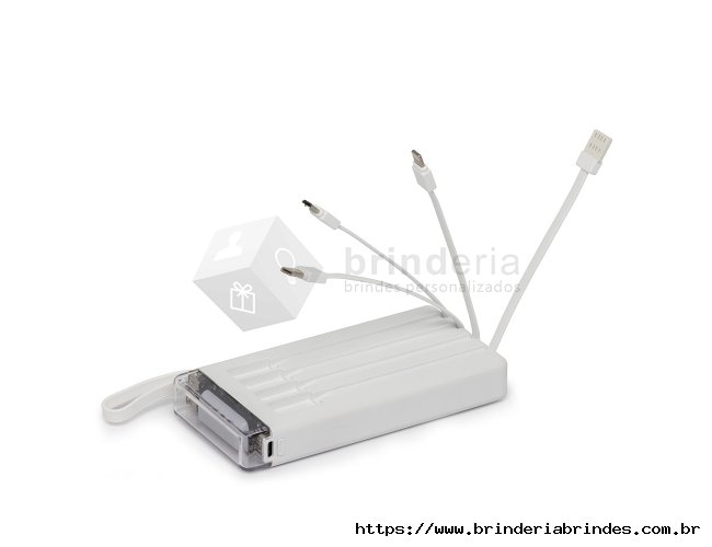 Power Bank 10.000mAh com Lanterna e Multissadas - PW18