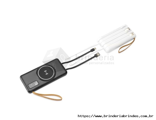 Power Bank 10.000mAh com Carregamento via Induo ou via Cabo - PW14A